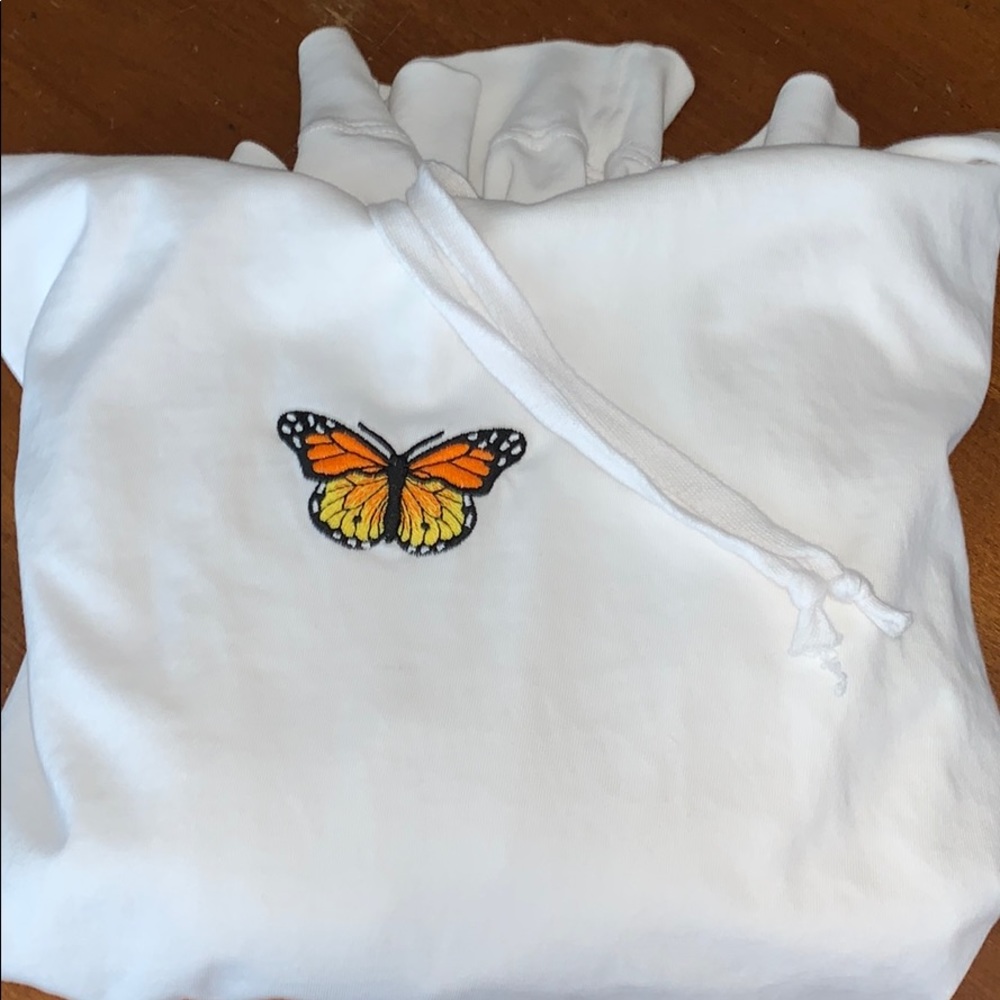 Never worn brandy Melville butterfly sweatshirt